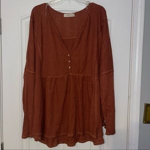 Plus size Altar’d State long sleeve blouse